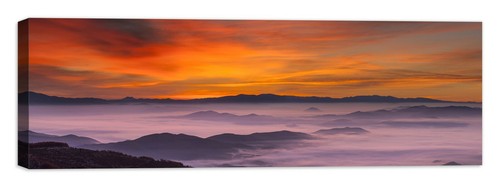 Montagne tramonto quadro - montagne,
