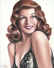 Rita hayworth 8x10 quadro - hayworth,