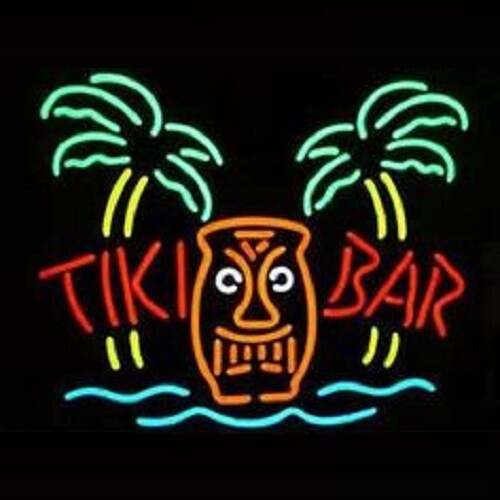 Tiki bar totem palo insegna - tiki,