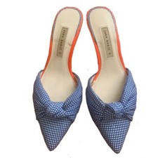 zara Scarpe Mules In Tela Con Intreccio E Nodo Centrale N.38