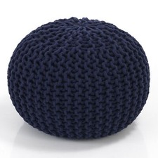 POUF LINS NAVY RIVESTIMENTO