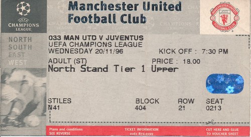 Biglietto manchester united v - biglietto:,