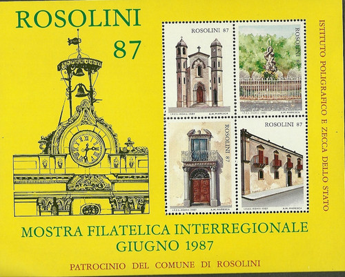 Foglietto ipzs italia 1987 - foglietto,