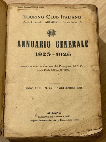 Annuario generale touring - annuario,
