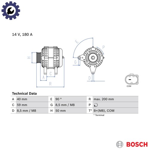 Alternatore 986 083 310 - 0,