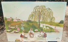 ARTISTA SARDA OLIO SU TELA ZIA