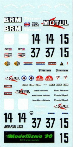 Modellismo decal brm - modellismo, 1/43