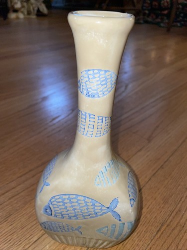 Vaso in ceramica firmato - vaso, 10,5"