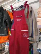 Tute Salopette Da Lavoro Meccanico Regolabili Con Tasche Cotone Bordeaux