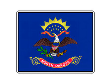 Adesivo bandiera stato North