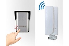 KIT CITOFONO MONOFAMILIARE CORNETTA INTERNO 2 FILI APRIPORTA CANCELLO ESTERNO