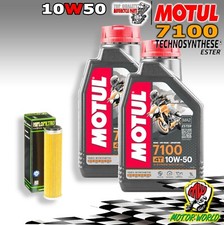KIT TAGLIANDO 2 LT MOTUL 7100 10W50 + FILTRO OLIO BETA 390 RR Enduro 2015 2016