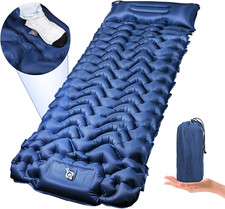 Materasso Campeggio Singolo Autogonfiante con Cuscino Trekking Viaggio Ultraligh