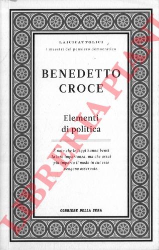 Croce benedetto elementi di - benedetto,