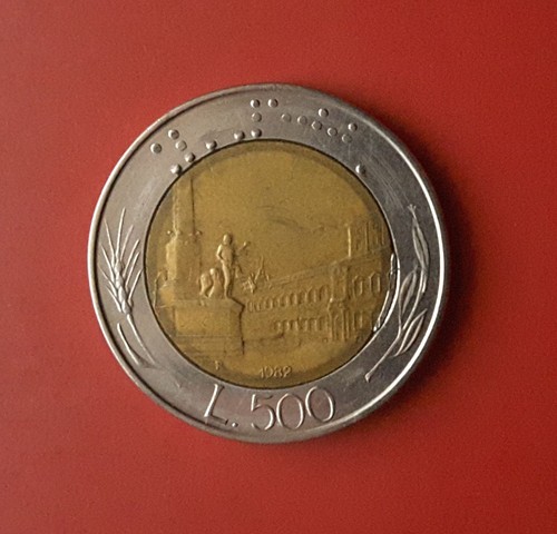 500 lire 1982 errore - 500,