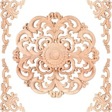 5 Pcs Wood Appliques and