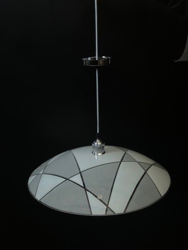 Lampadario neoclassico vetro - lampadario,