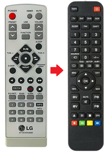 Telecomando ricambio lg - di,