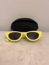 OCCHIALI DA SOLE OCCHI DI GATTO TIPO ALEXANDER MC QUEEN GIALLO LIME