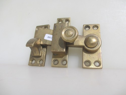 Victorian brass door latch - door,