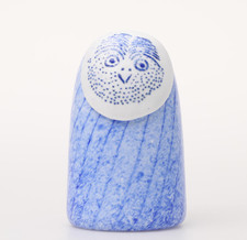 iittala di Oiva Toikka Rospuutto oggetto di design in vetro gufo con scatola ...