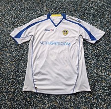 Maglia calcio retro Leeds United home 2008/2009 taglia XXL Macron