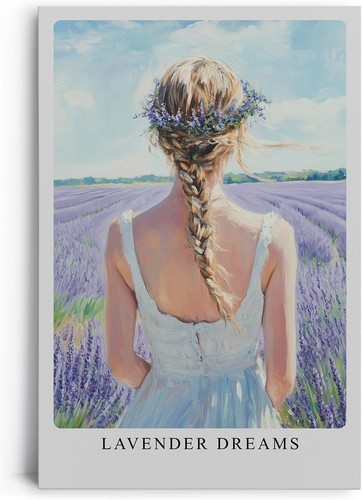 Donna romantica campo - donna,