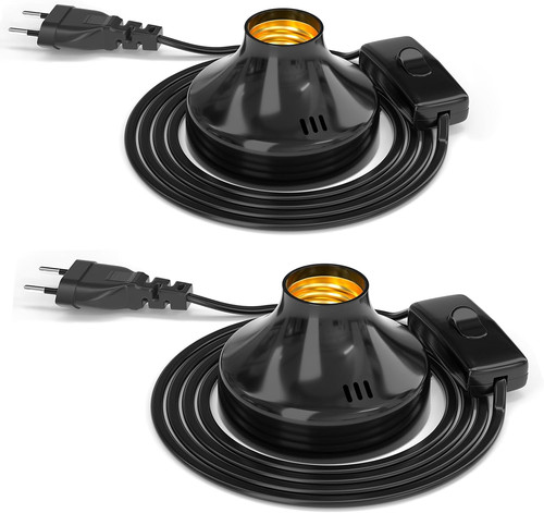 Portalampada e27 con spina e - e27,
