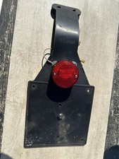 Portatarga in Gomma  completo di fanale moto Enduro Cross Vintage