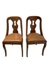2 antiche sedie gondolle in