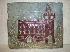 Formella Ceramica Pannello Palazzo Budrio Ocarina Suonatori Placca G.Piani