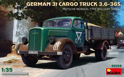 Miniart german cargo truck - 3t,