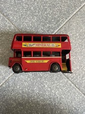 Giocattoli Latta VINTAGE -  autobus UK Rosa due piani N. 56 - double decker