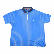 Polo FILA vintage blu gessato