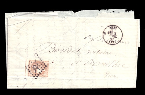 1871 cérès n 43a - 1871,