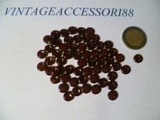 60 BOTTONI 4 FORI CAMICIA UOMO RESINA LUCIDA COLOR BORDEAUX 8 MM LINEATO 14