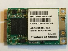 Scheda modulo WiFi wireless HP Compaq NX7300 NX7400 407253-002 board broadcom