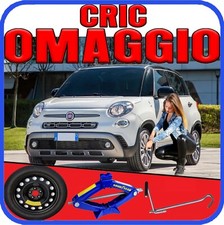 💥Kit Ruotino di Scorta Fiat 500L 16” 5Fori Cric DOT2025 🛞