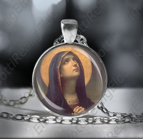 Medaglia collana religiosa - collana,