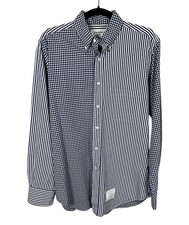 Camicia uomo blu a quadri Thom