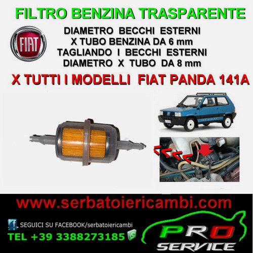 Filtro benzina trasparente - filtro,
