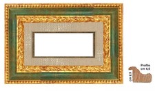 Cornice in legno oro gola