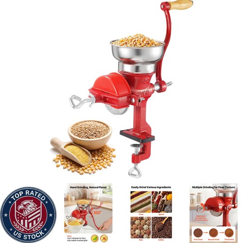 Mulino per cereali - a, manovella