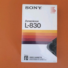 Videocassette Sony Beta Max Dynamicron L-830 Videokassette Betamax NEU Sigillata