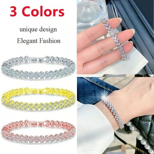 Bracciale con zirconi strass - con,