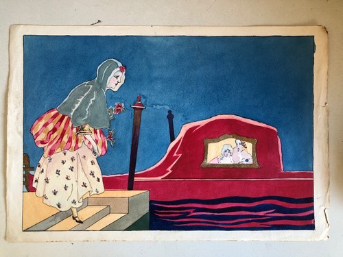 Acquerello art deco venezia - art,