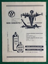 C77 Pubblicità Advertising Clipping 26x19 (1954) AMARO GIULIANI LASSATIVO