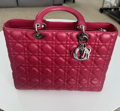 Lady dior large raspberry - dior,