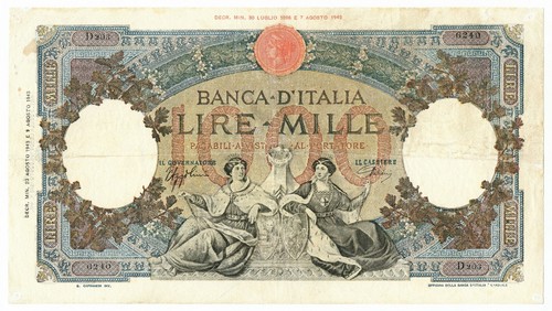 1000 lire capranesi - lire,
