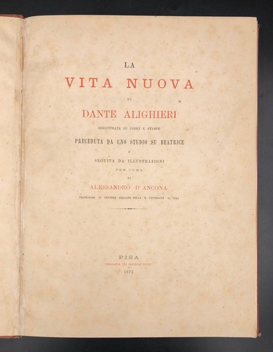 Alessandro ancona dante - d'ancona, la